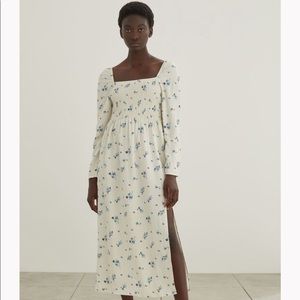 H&M Long Smocked Dress